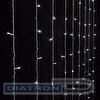 Гирлянда электрическая Штора, занавес, 196 ламп, 3х3м, холодный белый свет