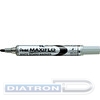 Маркер для доски PENTEL MWL5S-A Maxiflo, жидкие чернила, круглый наконечник, кнопка подкачки чернил, 4.0мм, черный