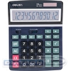 Калькулятор настольный 12 разр. Deli E1631, расчет наценки, 203х155х42мм, черный