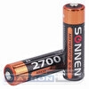 Аккумулятор SONNEN АА (HR6), 2700mAh, Ni-Mh, в блистере, 2шт/уп