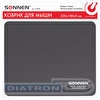 Коврик для мыши SONNEN, 220х180х3мм, резина + ткань, черный