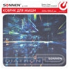 Коврик для мыши SONNEN SINGULARITY, резина + ткань, 220х180х3 мм