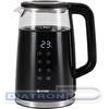 Чайник электрический Vitek VT-8827 1.7л. 2200Вт черный корпус: стекло/металл
