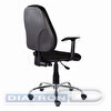 Кресло офисное BRABIX Comfort MG-322, хром, регулируемая эргономичная спинка, ткань, черное