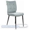 Стул для кухни БЮРОКРАТ KF-4, каркас черный, ткань серо-голубая Light 28