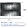 Коврик входной резиновый грязесборный ячеистый, 100х150см, толщина 22мм, LAIMA EXPERT