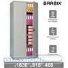 Шкаф архивный BRABIX MK 18/91/46, 1830х915х460мм, 47кг, 4 полки, разборный (S204BR180202)