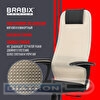 Кресло офисное BRABIX PREMIUM Ultimate EX-801, крестовина хром, плотная двойная сетка Х2, черное/бежевое