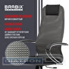 Кресло офисное BRABIX PREMIUM Ultimate EX-800, крестовина хром, плотная двойная сетка Х2, черное/серое