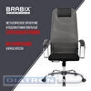 Кресло офисное BRABIX PREMIUM Ultimate EX-800, крестовина хром, плотная двойная сетка Х2, черное/серое