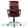 Кресло офисное BRABIX PREMIUM Cuba EX-542, крестовина пластик, экокожа, коричневое