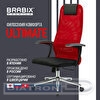 Кресло офисное BRABIX PREMIUM Ultimate EX-801, крестовина металл, плотная двойная сетка Х2, черное/красное
