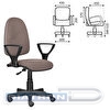 Кресло офисное BRABIX Prestige Ergo MG-311, регулируемая эргономичная спинка, ткань, бежевое