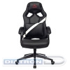 Кресло игровое Zombie DRIVER, с подголовником, эко.кожа черная/белая, до 120кг