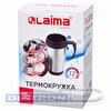 Термокружка LAIMA, 0.4л, пластик/сталь, винтовая крышка, серебристый