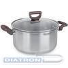 Кастрюля Rondell Fest RDS-1323 4.8л. d=24см (с крышкой) стальной