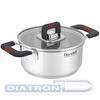 Кастрюля Rondell Stripes RDS-1636 1.2л. d=16см (с крышкой) стальной