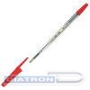 Ручка шариковая UNIVERSAL Corvina51 0.7/1.0мм, прозрачный корпус, красная