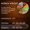 Кофе в зернах WELDAY Mokka, 30% арабика, 70% робуста, вакуумная упаковка, 1000г