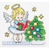 "Klart" набор для вышивания 8-272 "Рождественский ангел" 11 х 12 см