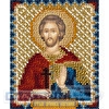 Набор для вышивания "PANNA"  CM-1875   "Икона Святого мученика Евгения Севастийского" 8.5  х 11  см