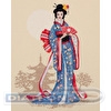 Набор для вышивания "PANNA"  "Золотая серия"   NM-7264   "Женщины мира. Япония" 28  х 34.5  см